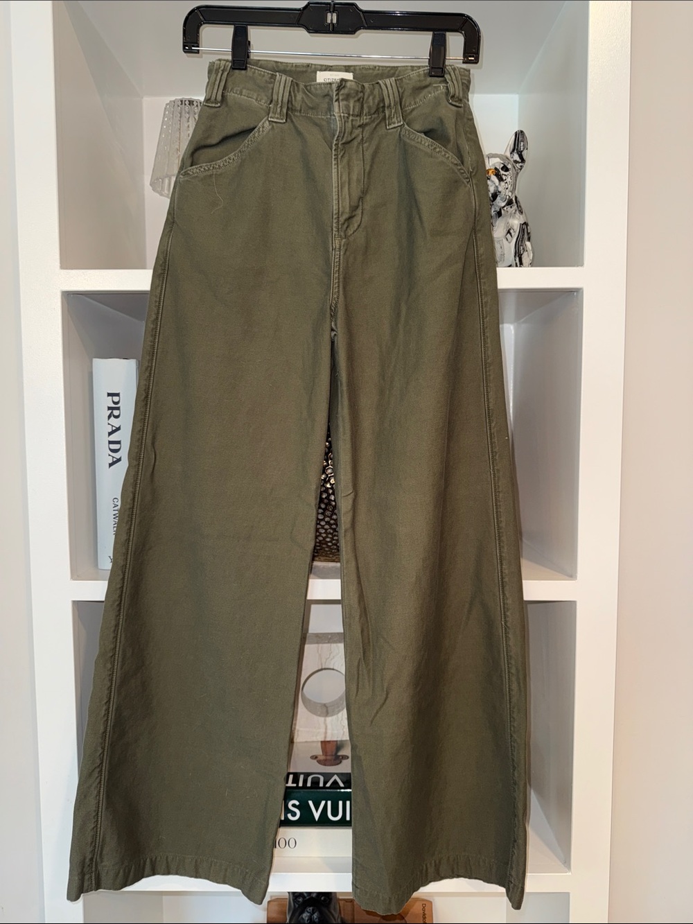Citizens Of Humanity Olive Green Wide-Leg Pants